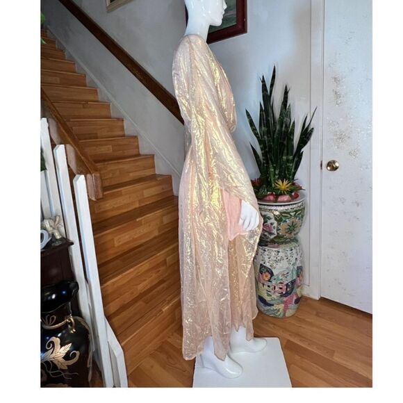 Free People Sundress Shilow Midi Dress in Ios Gold - Picture 8 of 9